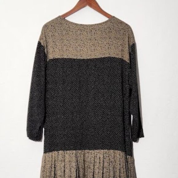 AHNI Women's Drop Waist Wearable Art Dress Size Large - Picture 5 of 9